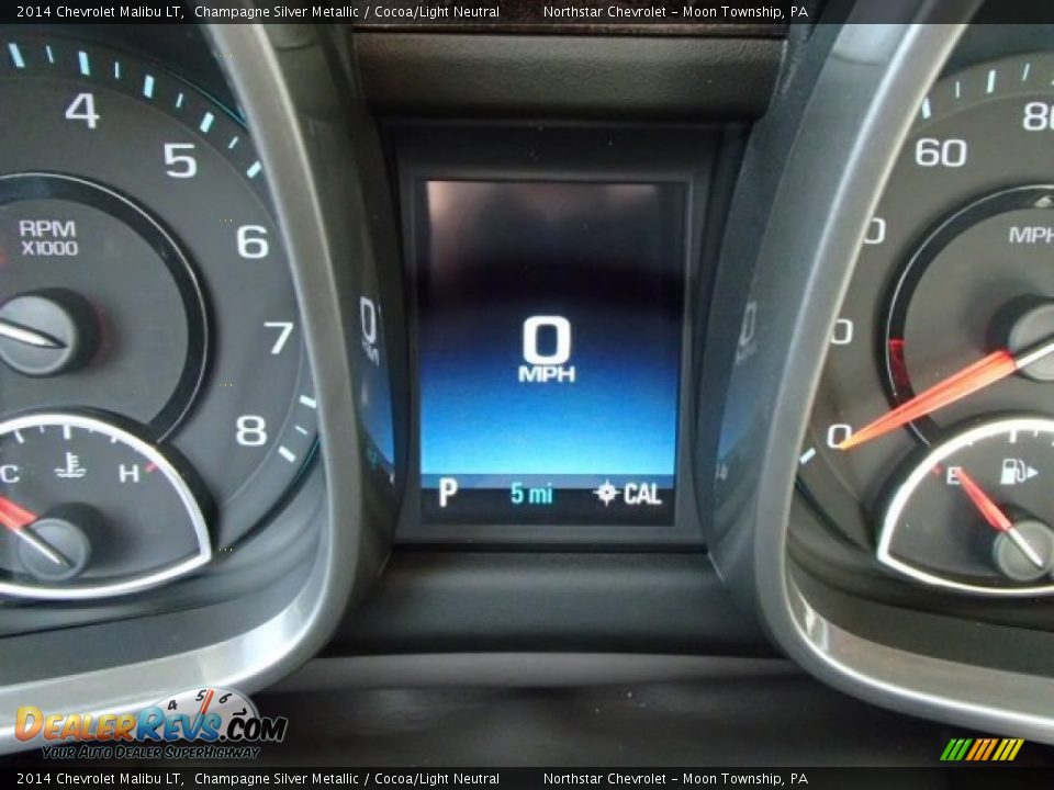 2014 Chevrolet Malibu LT Champagne Silver Metallic / Cocoa/Light Neutral Photo #19