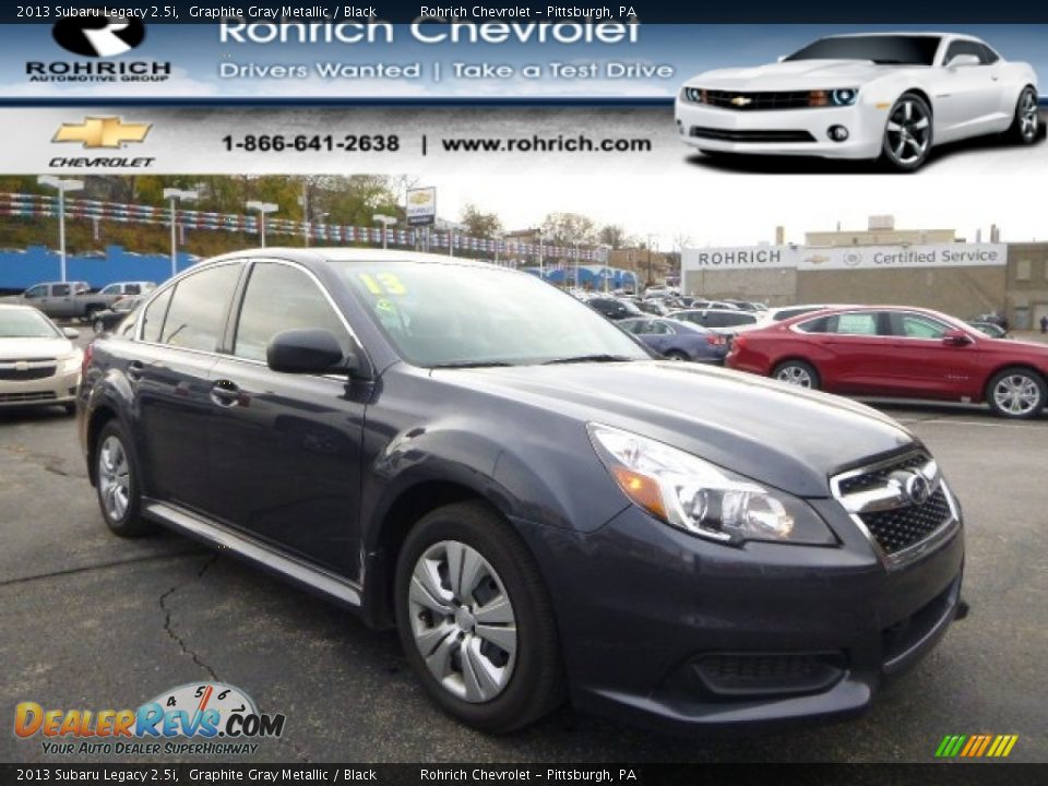 2013 Subaru Legacy 2.5i Graphite Gray Metallic / Black Photo #1