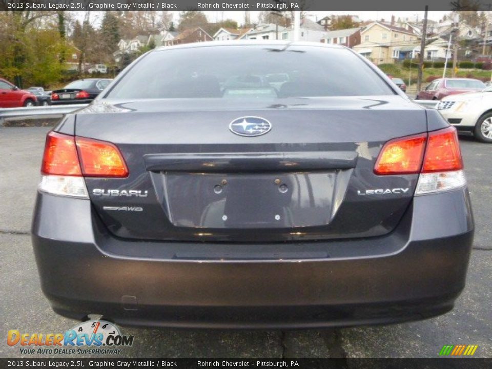 2013 Subaru Legacy 2.5i Graphite Gray Metallic / Black Photo #4