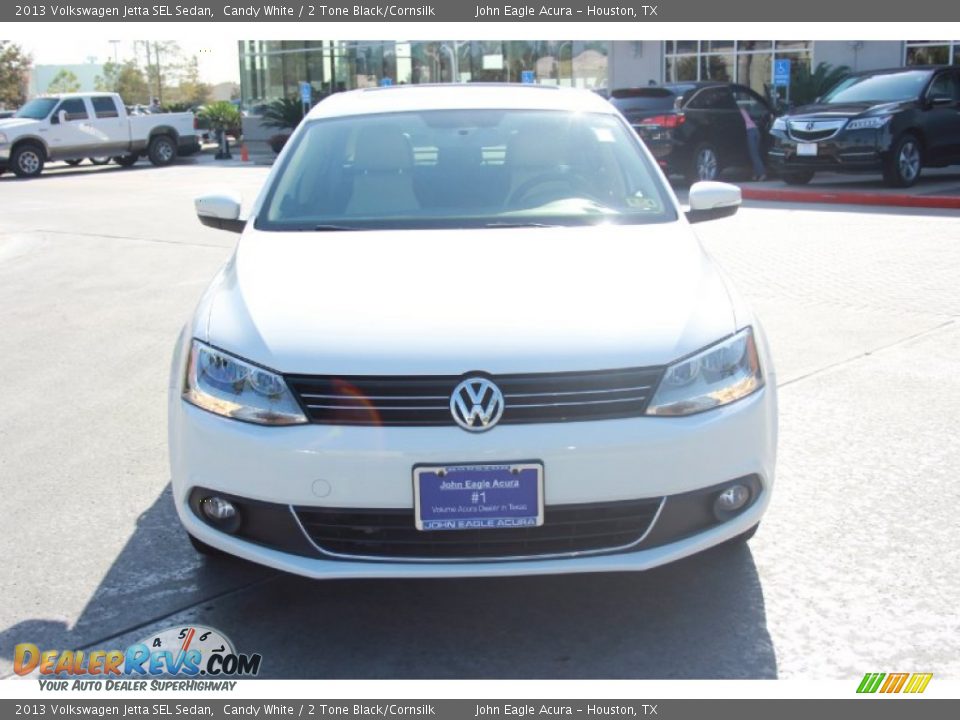 2013 Volkswagen Jetta SEL Sedan Candy White / 2 Tone Black/Cornsilk Photo #3