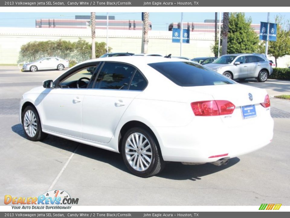 2013 Volkswagen Jetta SEL Sedan Candy White / 2 Tone Black/Cornsilk Photo #7