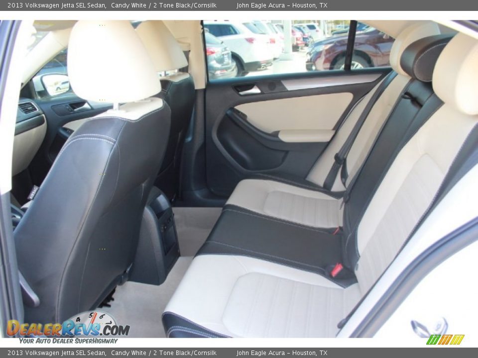 2013 Volkswagen Jetta SEL Sedan Candy White / 2 Tone Black/Cornsilk Photo #12