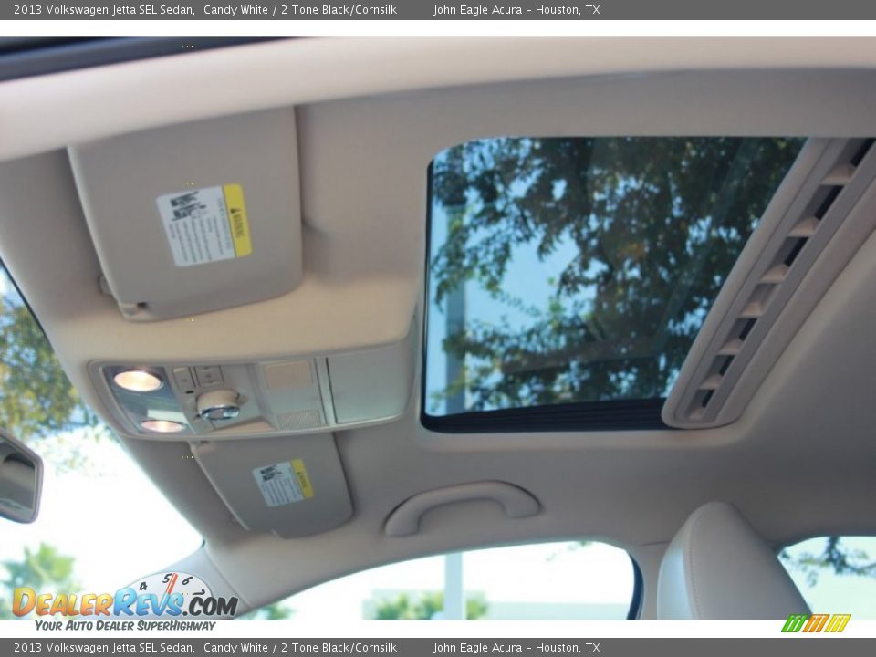 2013 Volkswagen Jetta SEL Sedan Candy White / 2 Tone Black/Cornsilk Photo #19