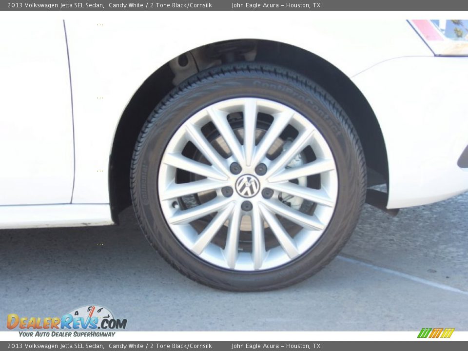2013 Volkswagen Jetta SEL Sedan Candy White / 2 Tone Black/Cornsilk Photo #32