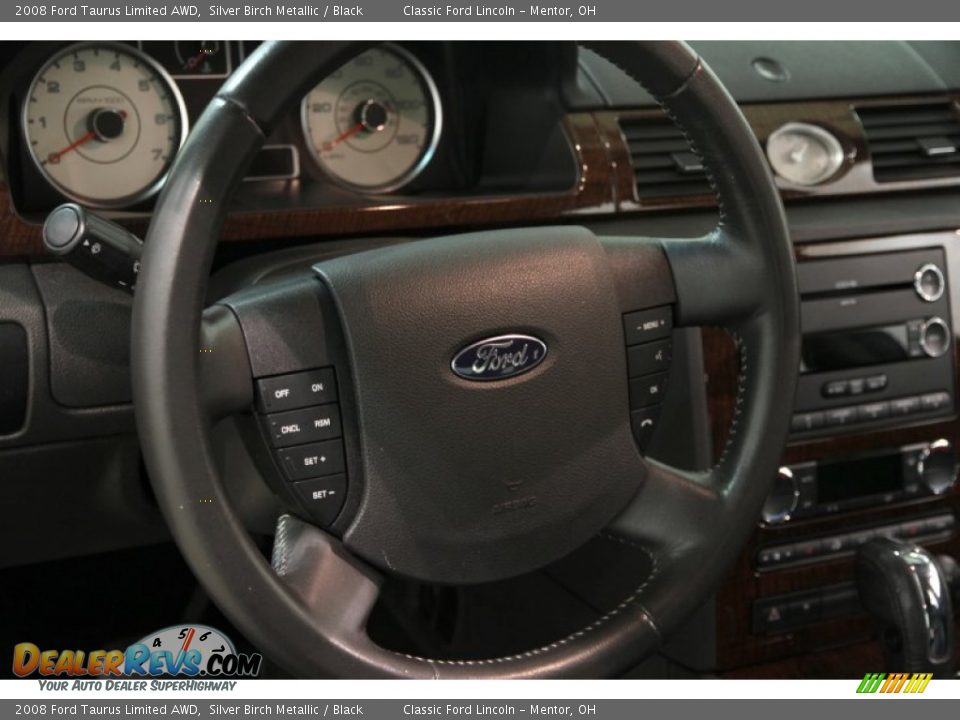 2008 Ford Taurus Limited AWD Silver Birch Metallic / Black Photo #7