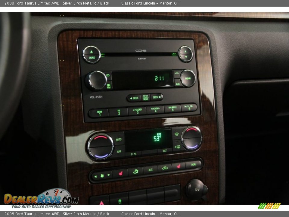 2008 Ford Taurus Limited AWD Silver Birch Metallic / Black Photo #9