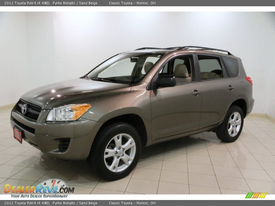 2011 Toyota RAV4 I4 4WD Pyrite Metallic / Sand Beige Photo #3