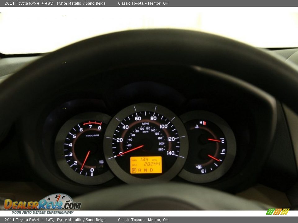 2011 Toyota RAV4 I4 4WD Pyrite Metallic / Sand Beige Photo #8