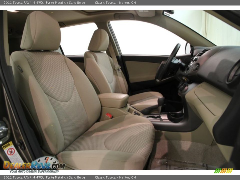 2011 Toyota RAV4 I4 4WD Pyrite Metallic / Sand Beige Photo #13