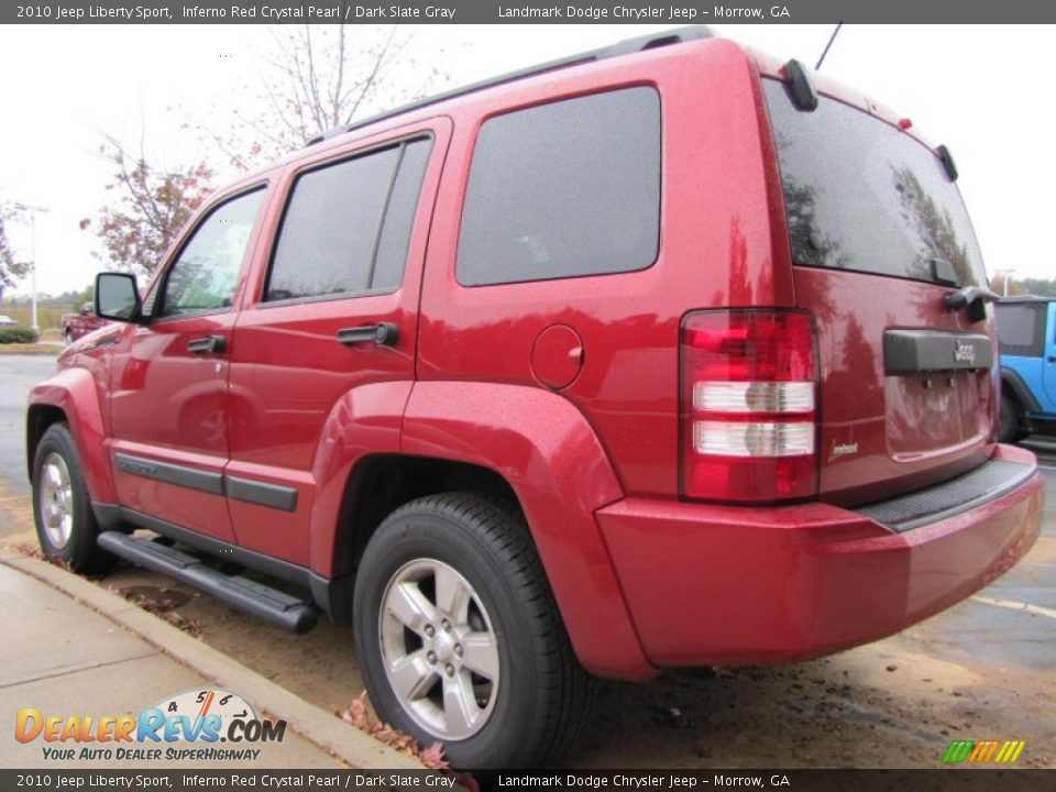 2010 Jeep Liberty Sport Inferno Red Crystal Pearl / Dark Slate Gray Photo #2