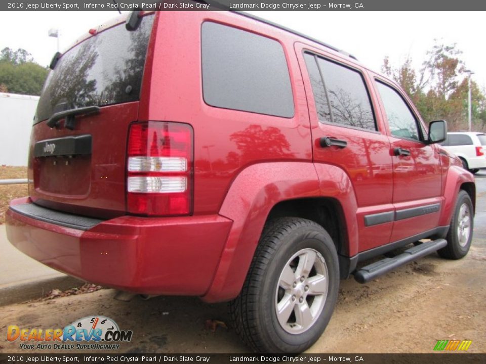 2010 Jeep Liberty Sport Inferno Red Crystal Pearl / Dark Slate Gray Photo #3