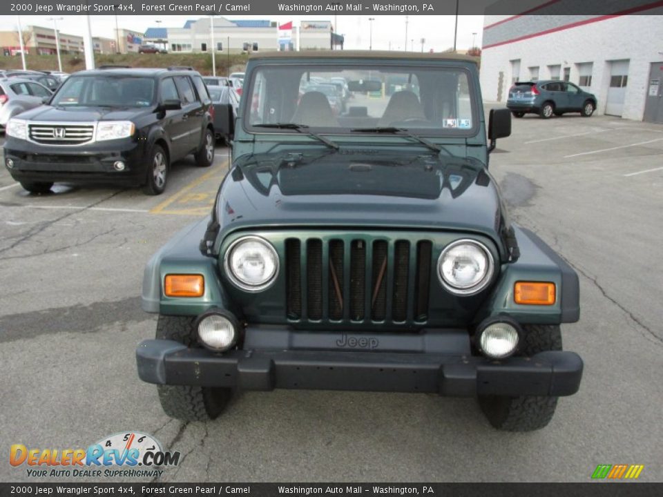 2000 Jeep Wrangler Sport 4x4 Forest Green Pearl / Camel Photo #3