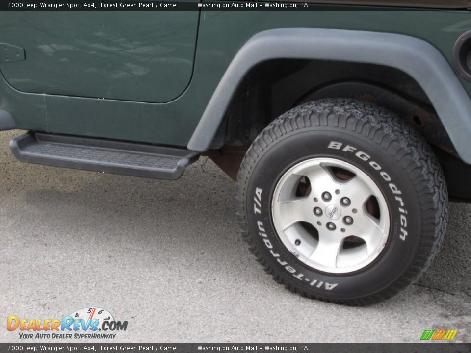 2000 Jeep Wrangler Sport 4x4 Forest Green Pearl / Camel Photo #6