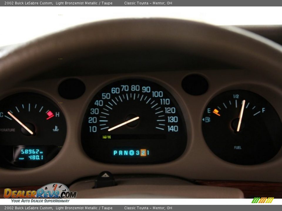 2002 Buick LeSabre Custom Light Bronzemist Metallic / Taupe Photo #10