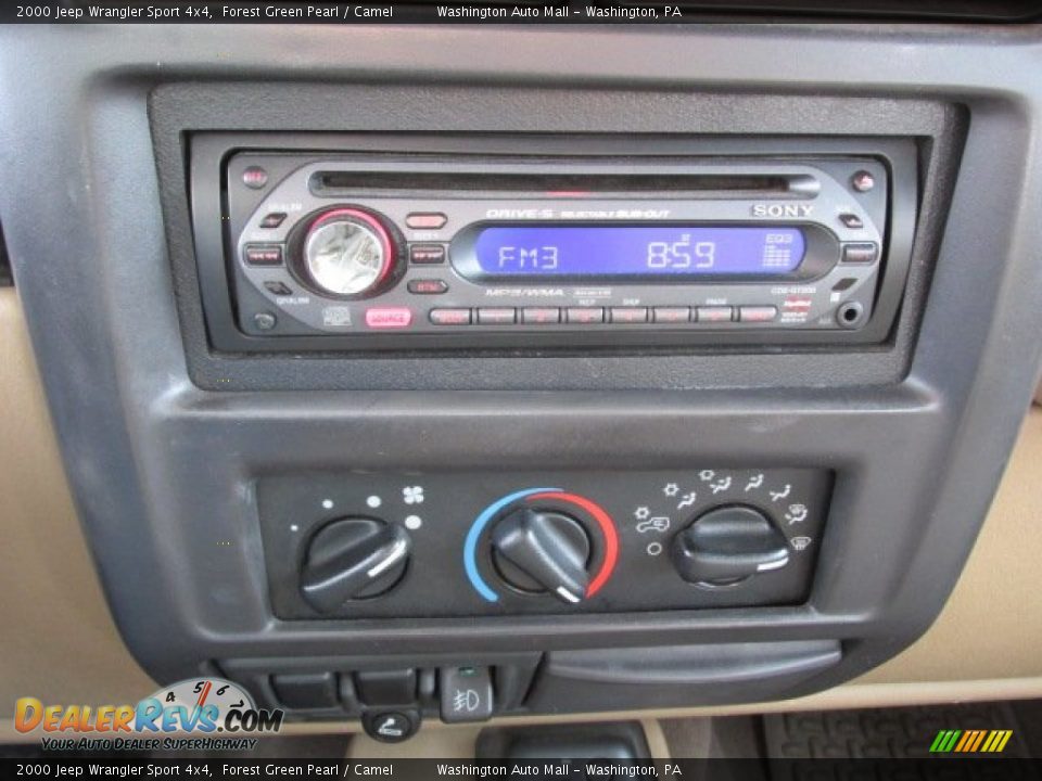 2000 Jeep Wrangler Sport 4x4 Forest Green Pearl / Camel Photo #14