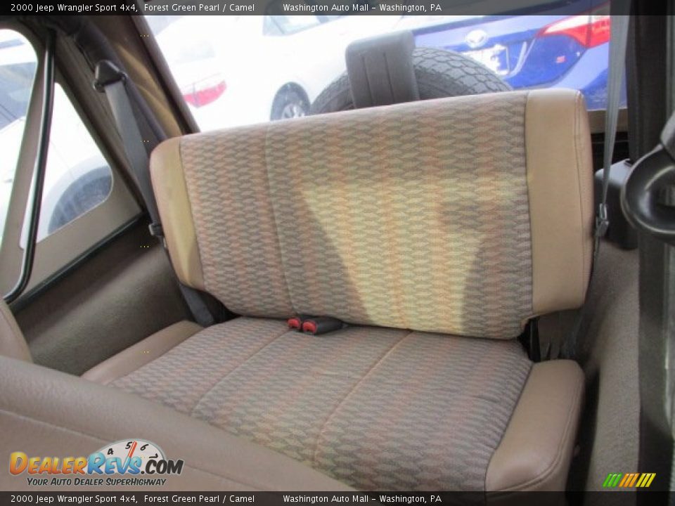 2000 Jeep Wrangler Sport 4x4 Forest Green Pearl / Camel Photo #17