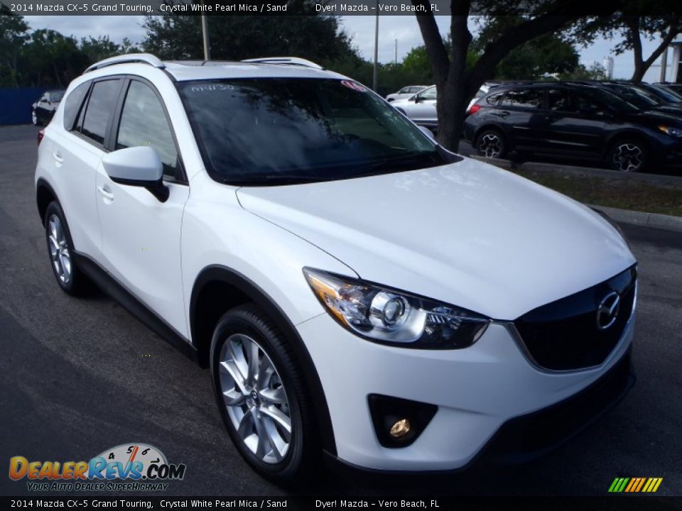2014 Mazda CX-5 Grand Touring Crystal White Pearl Mica / Sand Photo #1