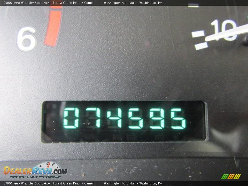 2000 Jeep Wrangler Sport 4x4 Forest Green Pearl / Camel Photo #20