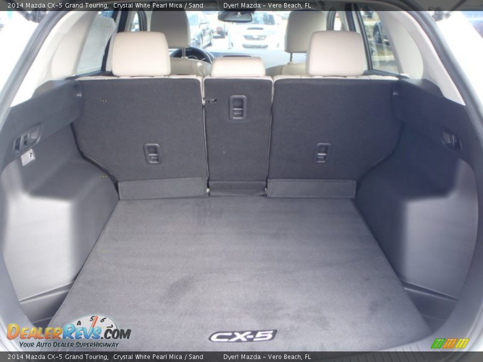 2014 Mazda CX-5 Grand Touring Crystal White Pearl Mica / Sand Photo #6