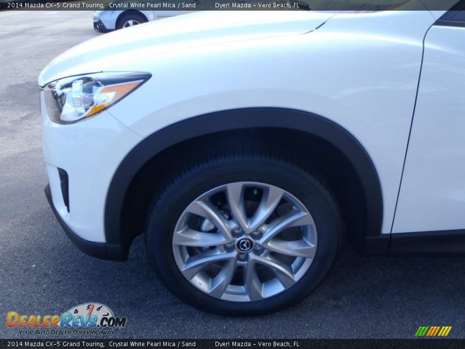 2014 Mazda CX-5 Grand Touring Crystal White Pearl Mica / Sand Photo #8