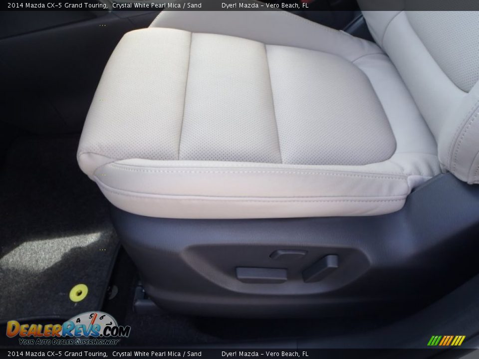 2014 Mazda CX-5 Grand Touring Crystal White Pearl Mica / Sand Photo #12