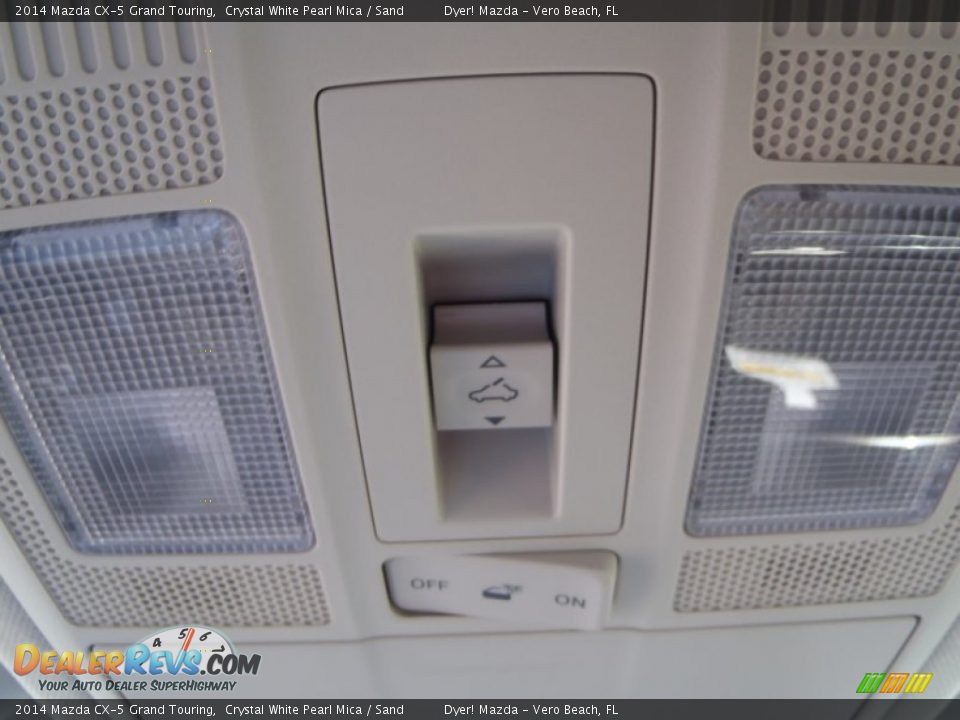 2014 Mazda CX-5 Grand Touring Crystal White Pearl Mica / Sand Photo #17