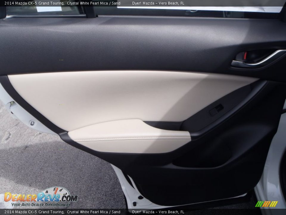 2014 Mazda CX-5 Grand Touring Crystal White Pearl Mica / Sand Photo #18