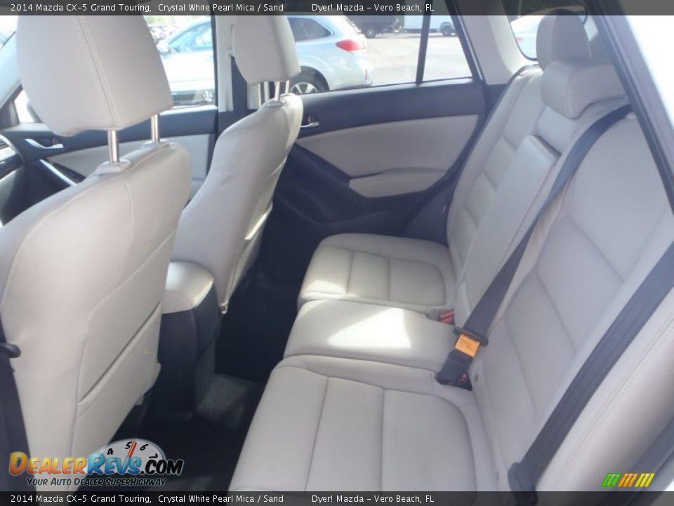 2014 Mazda CX-5 Grand Touring Crystal White Pearl Mica / Sand Photo #19