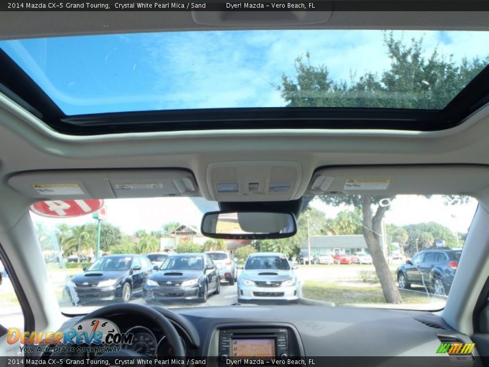2014 Mazda CX-5 Grand Touring Crystal White Pearl Mica / Sand Photo #20