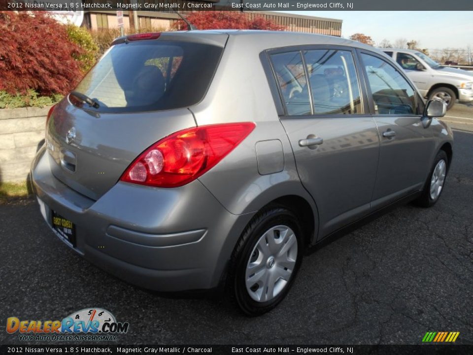 2012 Nissan Versa 1.8 S Hatchback Magnetic Gray Metallic / Charcoal Photo #4