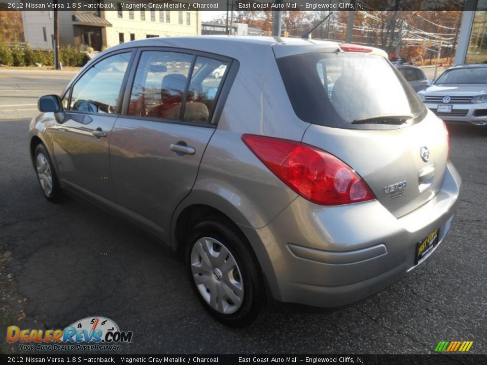 2012 Nissan Versa 1.8 S Hatchback Magnetic Gray Metallic / Charcoal Photo #7