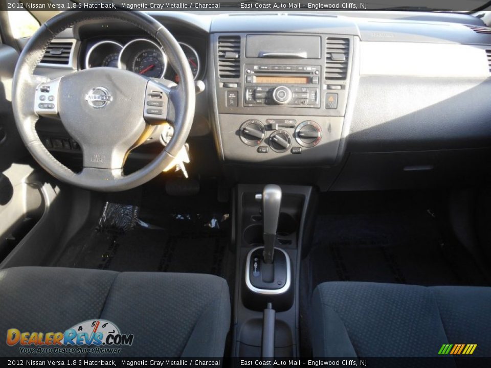 2012 Nissan Versa 1.8 S Hatchback Magnetic Gray Metallic / Charcoal Photo #10
