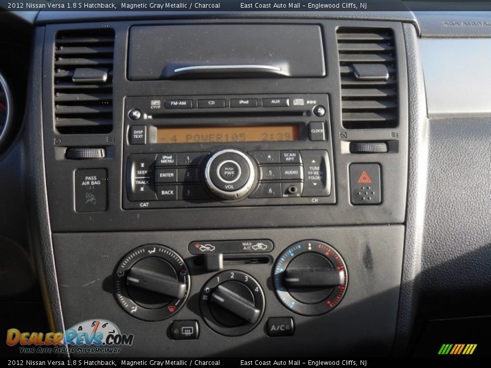 2012 Nissan Versa 1.8 S Hatchback Magnetic Gray Metallic / Charcoal Photo #12