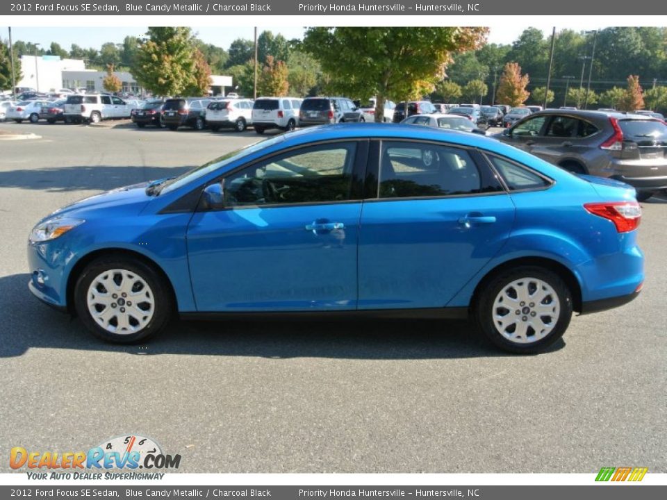 2012 Ford Focus SE Sedan Blue Candy Metallic / Charcoal Black Photo #3