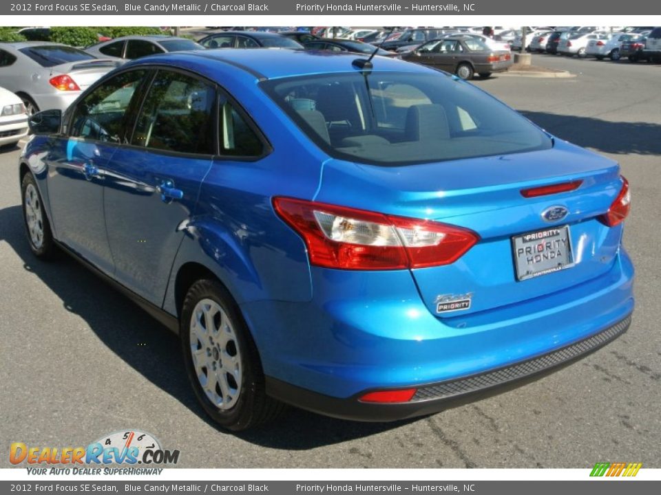 2012 Ford Focus SE Sedan Blue Candy Metallic / Charcoal Black Photo #4