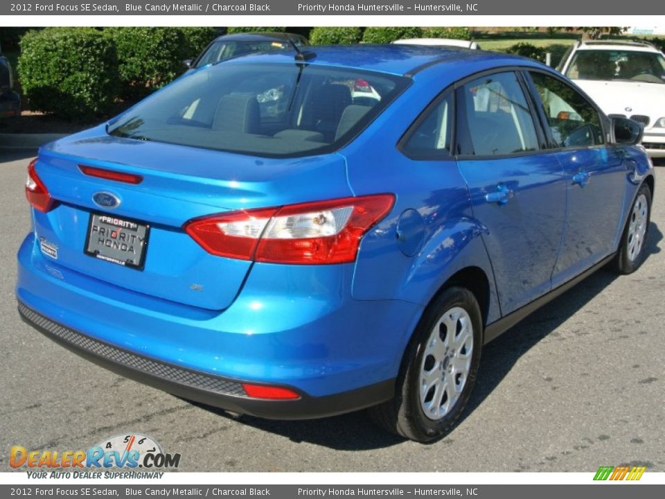 2012 Ford Focus SE Sedan Blue Candy Metallic / Charcoal Black Photo #5