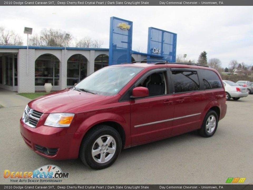 2010 Dodge Grand Caravan SXT Deep Cherry Red Crystal Pearl / Dark Slate Gray/Light Shale Photo #1