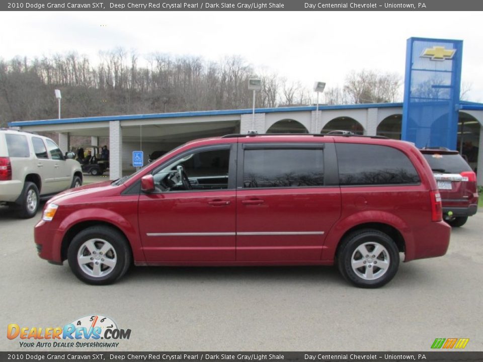 2010 Dodge Grand Caravan SXT Deep Cherry Red Crystal Pearl / Dark Slate Gray/Light Shale Photo #2