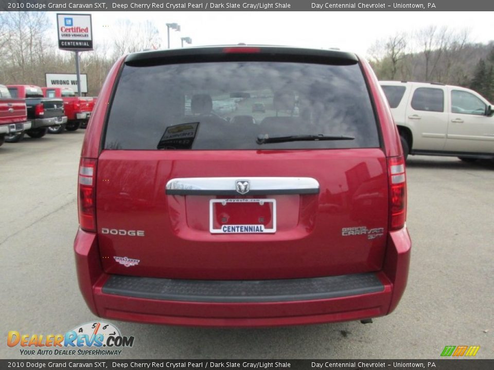 2010 Dodge Grand Caravan SXT Deep Cherry Red Crystal Pearl / Dark Slate Gray/Light Shale Photo #5