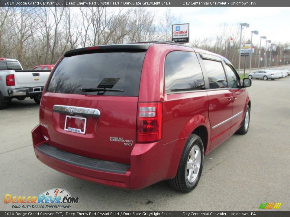 2010 Dodge Grand Caravan SXT Deep Cherry Red Crystal Pearl / Dark Slate Gray/Light Shale Photo #6