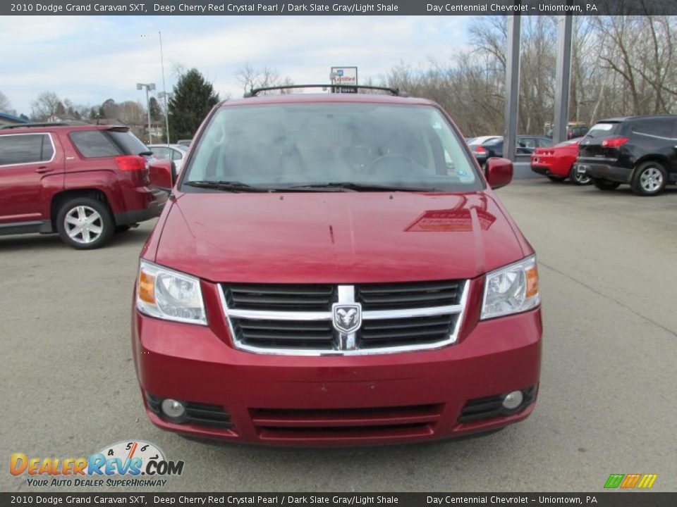 2010 Dodge Grand Caravan SXT Deep Cherry Red Crystal Pearl / Dark Slate Gray/Light Shale Photo #9