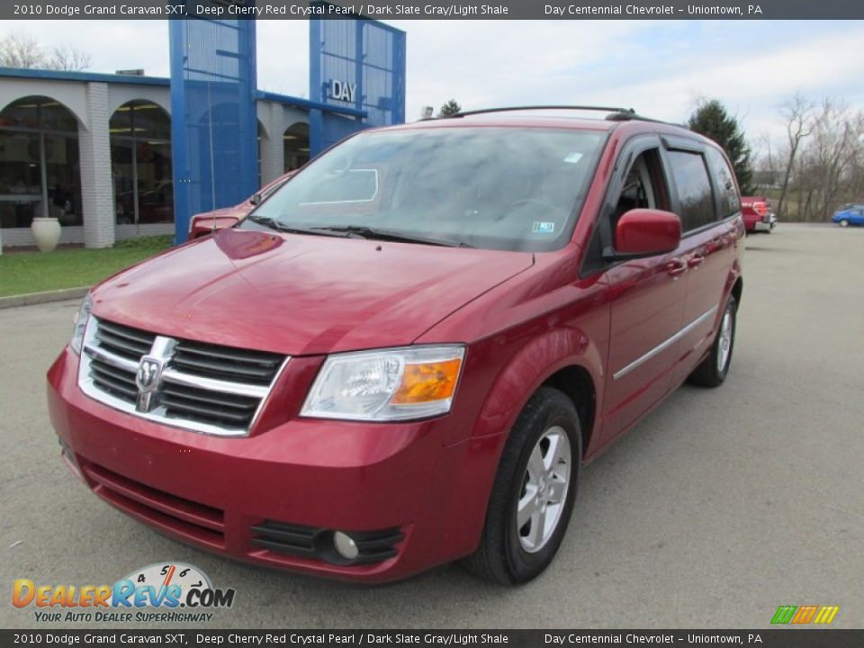 2010 Dodge Grand Caravan SXT Deep Cherry Red Crystal Pearl / Dark Slate Gray/Light Shale Photo #10