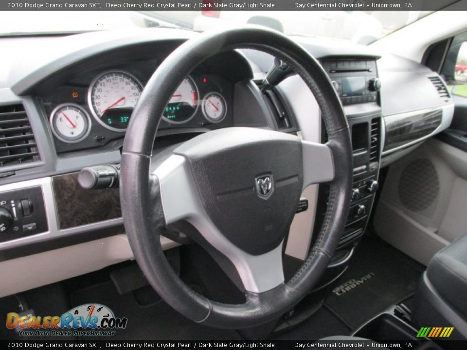2010 Dodge Grand Caravan SXT Deep Cherry Red Crystal Pearl / Dark Slate Gray/Light Shale Photo #15