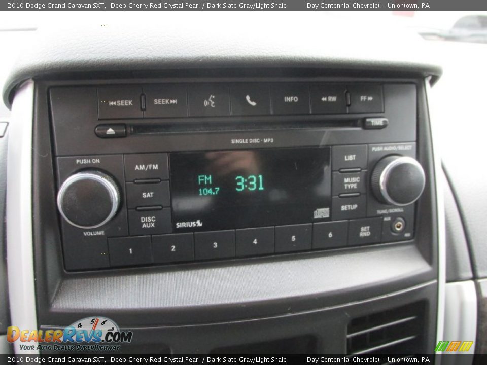 2010 Dodge Grand Caravan SXT Deep Cherry Red Crystal Pearl / Dark Slate Gray/Light Shale Photo #16