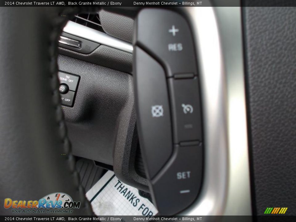 2014 Chevrolet Traverse LT AWD Black Granite Metallic / Ebony Photo #22