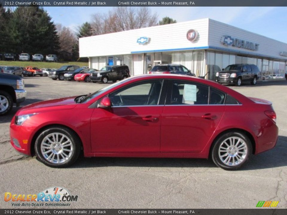 2012 Chevrolet Cruze Eco Crystal Red Metallic / Jet Black Photo #2