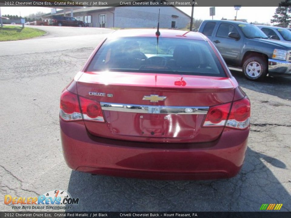 2012 Chevrolet Cruze Eco Crystal Red Metallic / Jet Black Photo #5