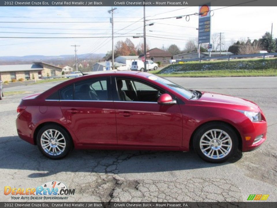 2012 Chevrolet Cruze Eco Crystal Red Metallic / Jet Black Photo #8