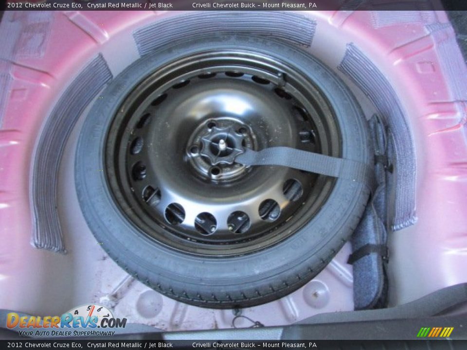 2012 Chevrolet Cruze Eco Crystal Red Metallic / Jet Black Photo #27