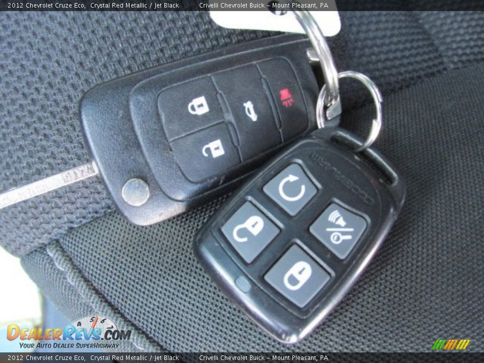 2012 Chevrolet Cruze Eco Crystal Red Metallic / Jet Black Photo #28